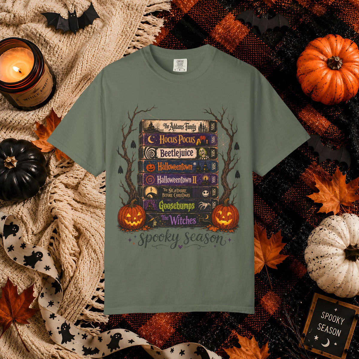 Halloween Spooky Season Bookstack T-Shirt
