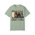Spooky and Feral Halloween Raccoon T-Shirt