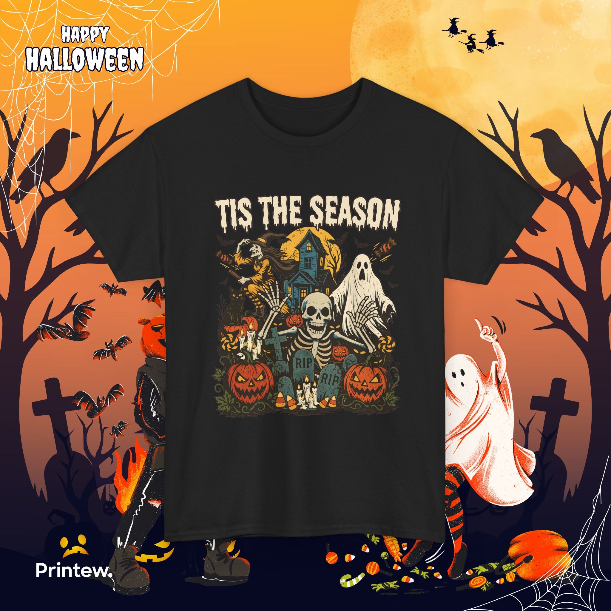 Halloween 'Tis The Season' Graphic Tee