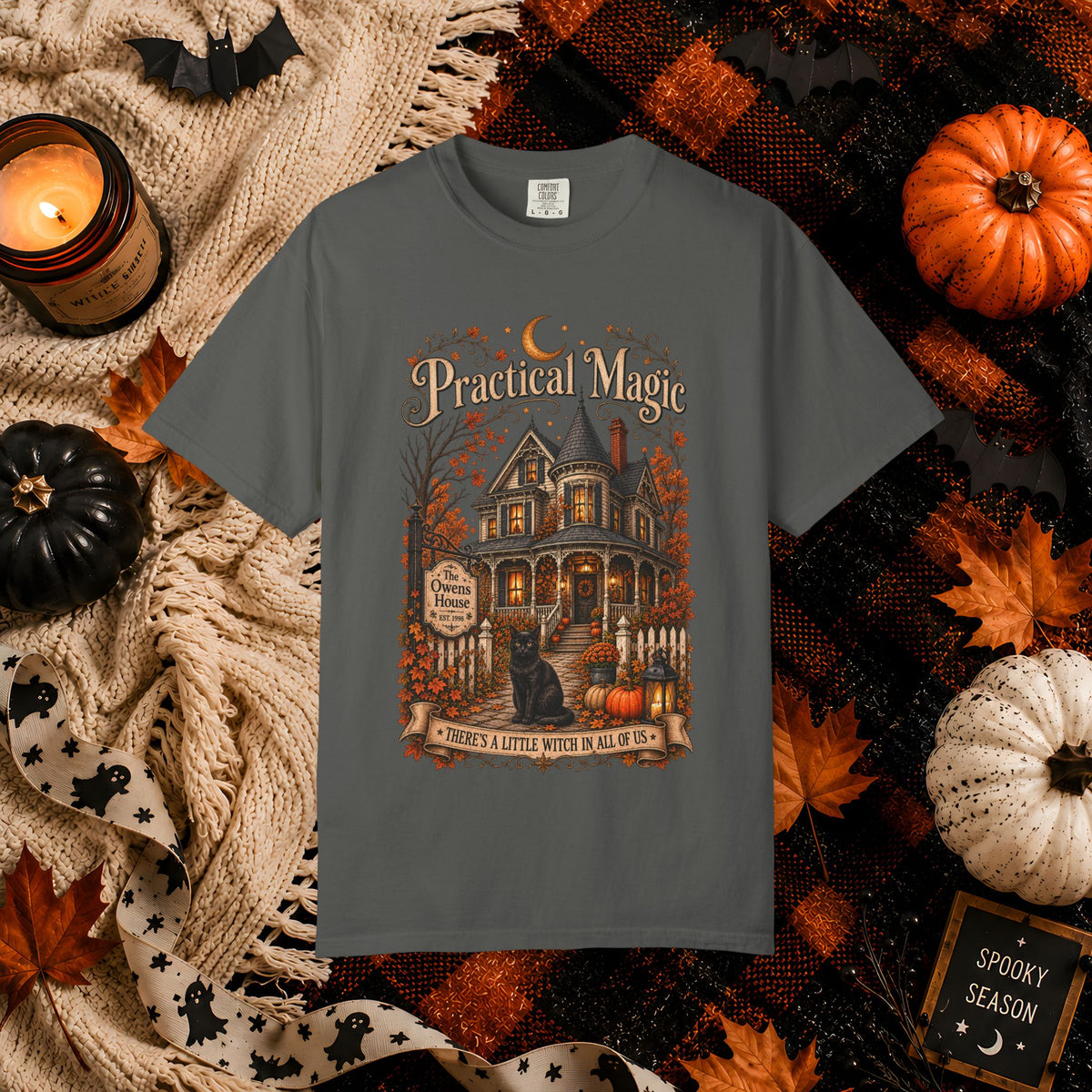 Practical Magic Haunted House Tee – Vintage Halloween Witch T-Shirt
