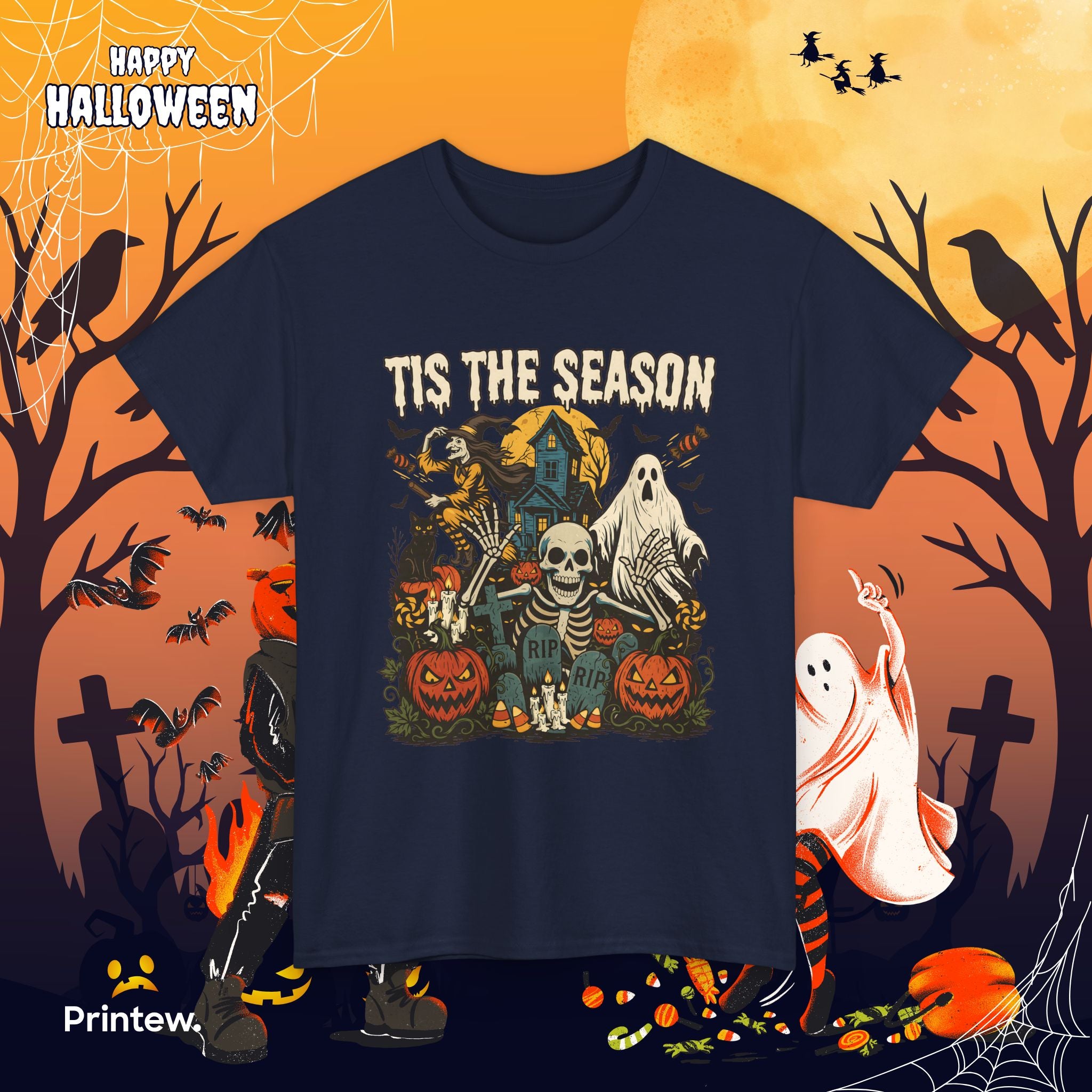 Halloween 'Tis The Season' Graphic Tee