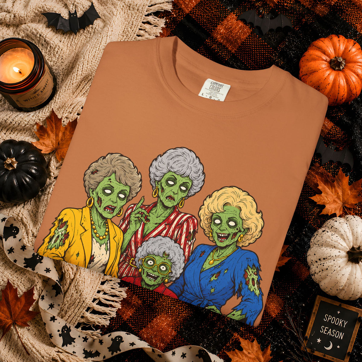Zombie Golden Girls T-Shirt — The Golden Ghouls Halloween Tee