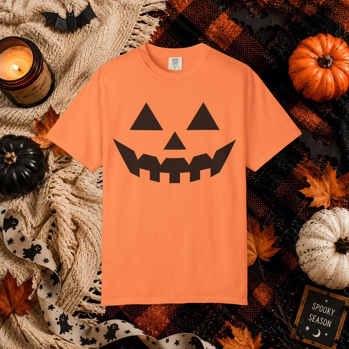 Jack-O'-Lantern Face Halloween T-Shirt