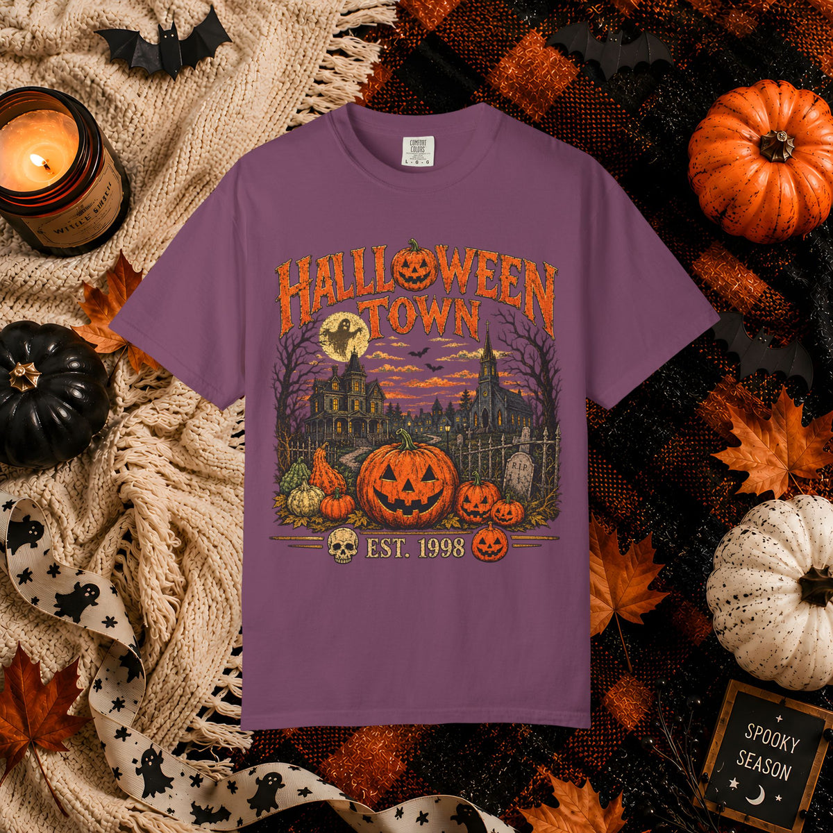 Halloween Town Vintage Pumpkin T-Shirt