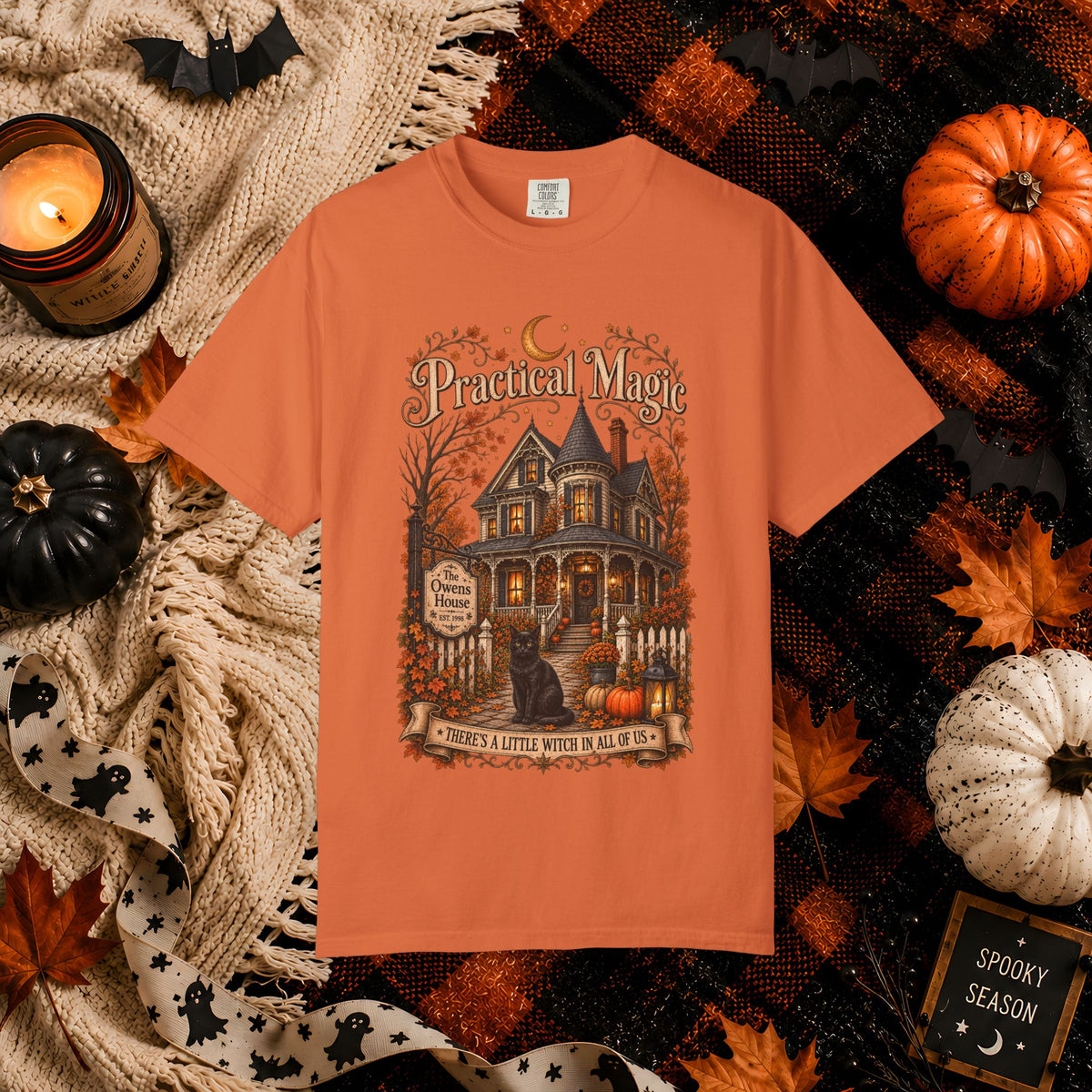 Practical Magic Haunted House Tee – Vintage Halloween Witch T-Shirt