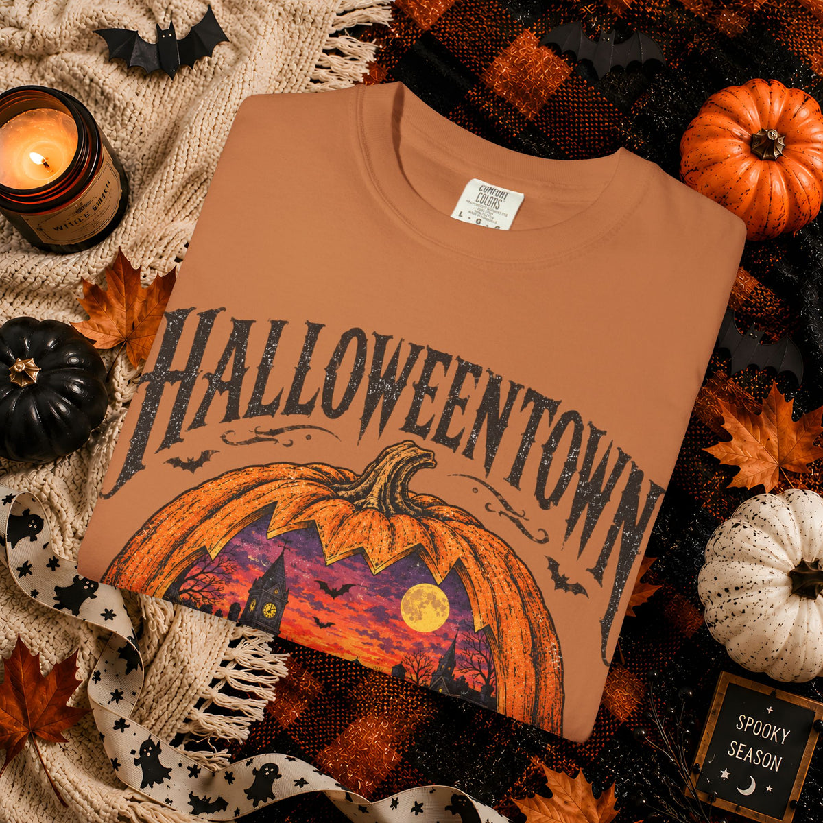 Halloweentown Pumpkin Scene T-Shirt