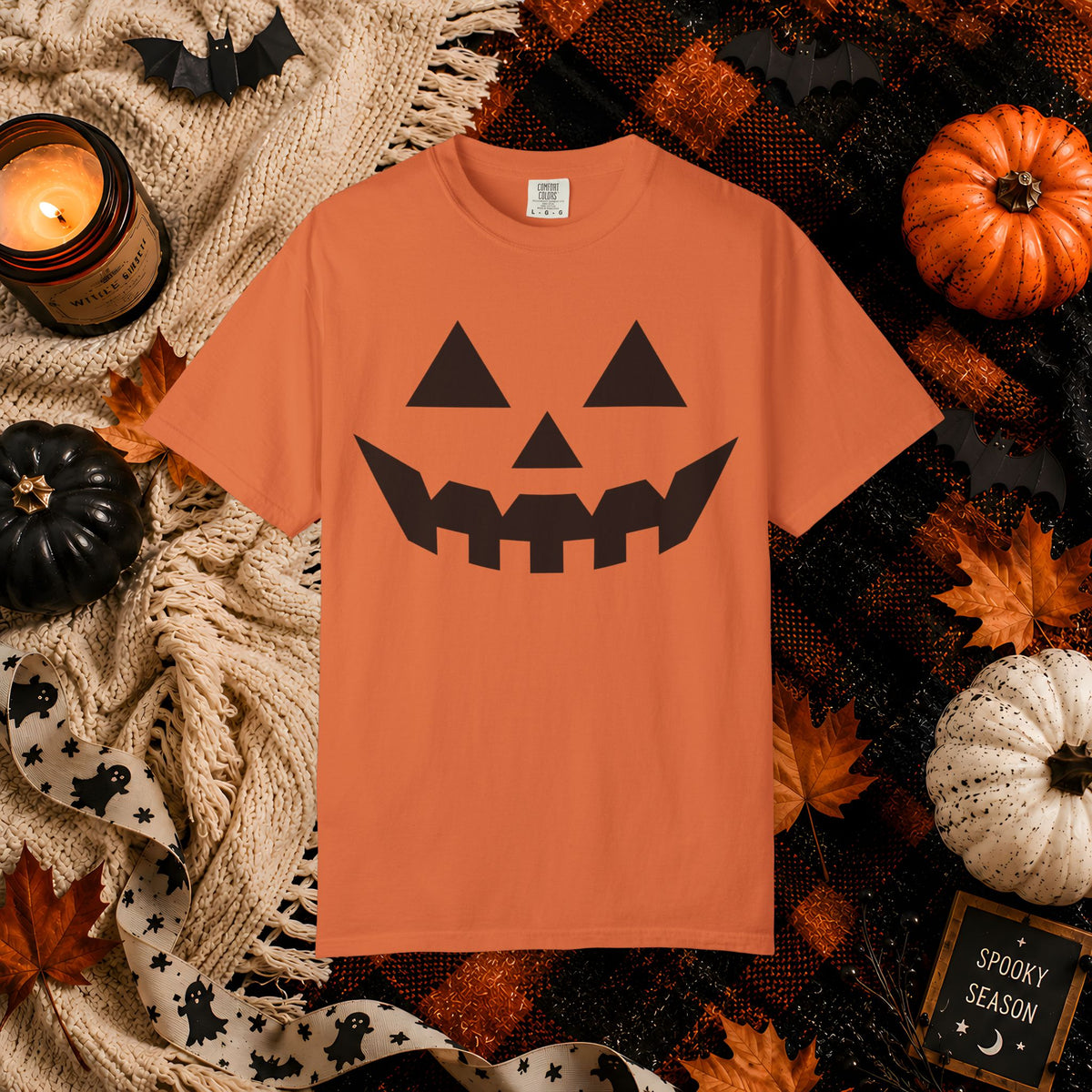 Jack-O'-Lantern Face Halloween T-Shirt