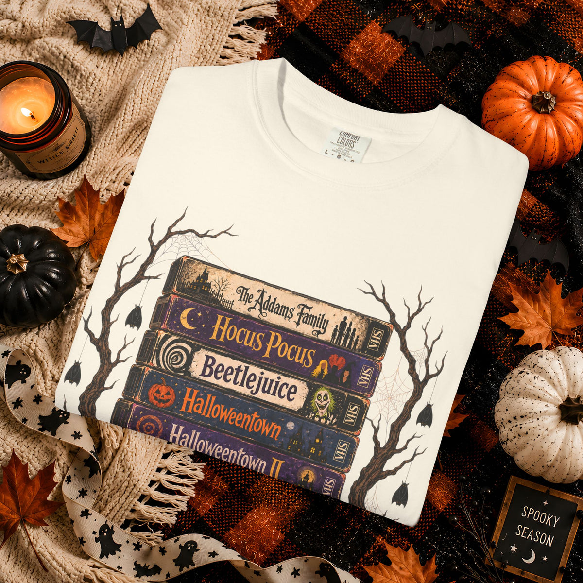 Halloween Spooky Season Bookstack T-Shirt