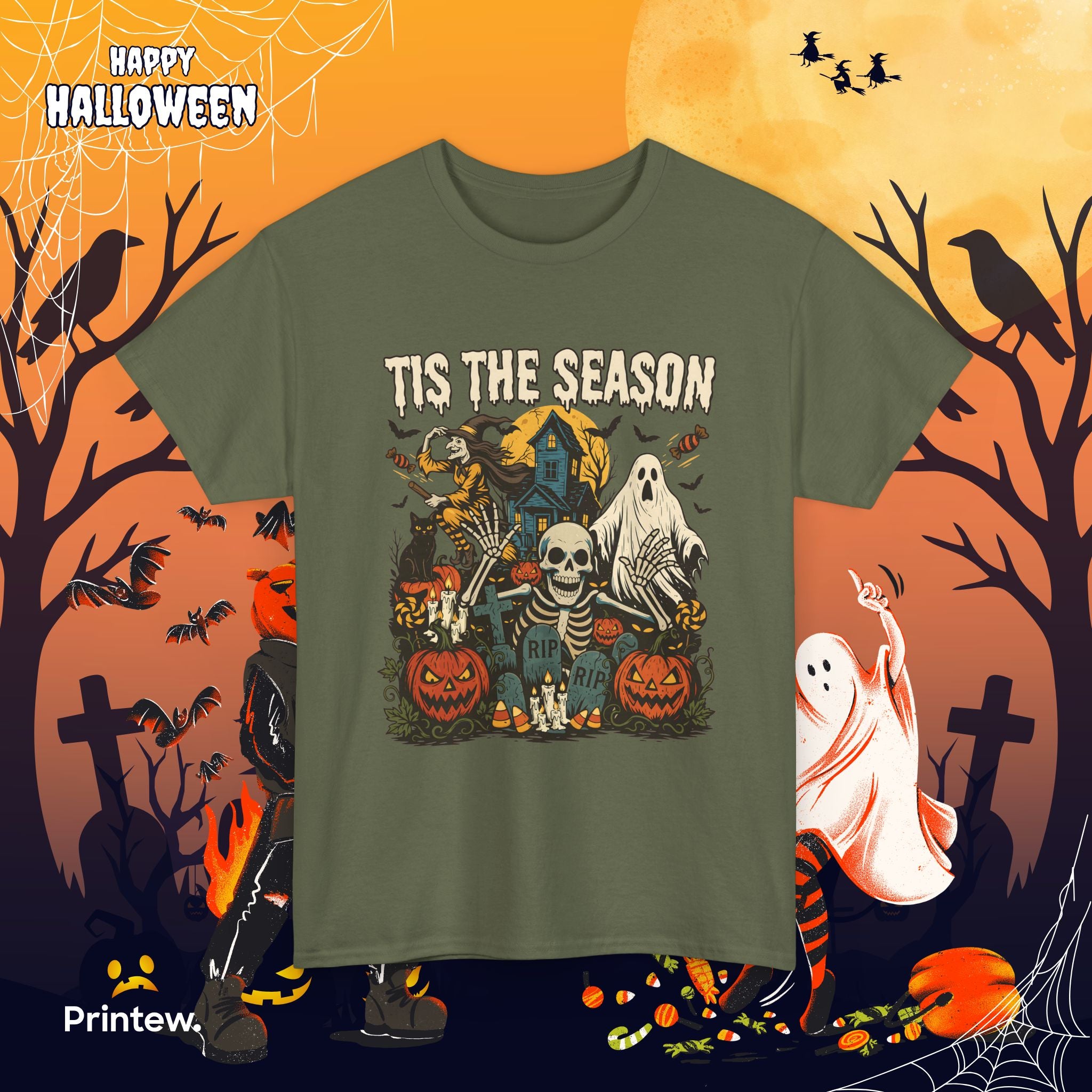 Halloween 'Tis The Season' Graphic Tee