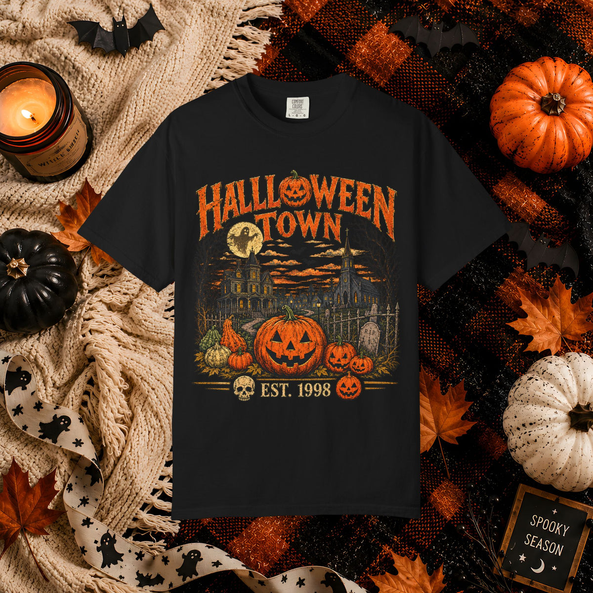 Halloween Town Vintage Pumpkin T-Shirt