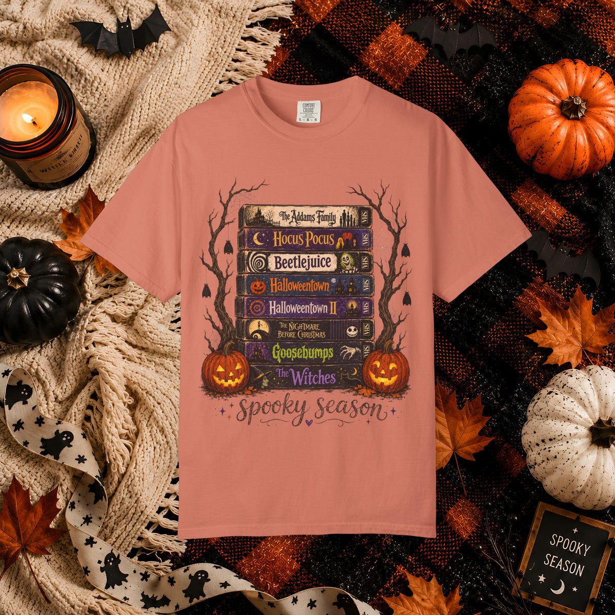 Halloween Spooky Season Bookstack T-Shirt