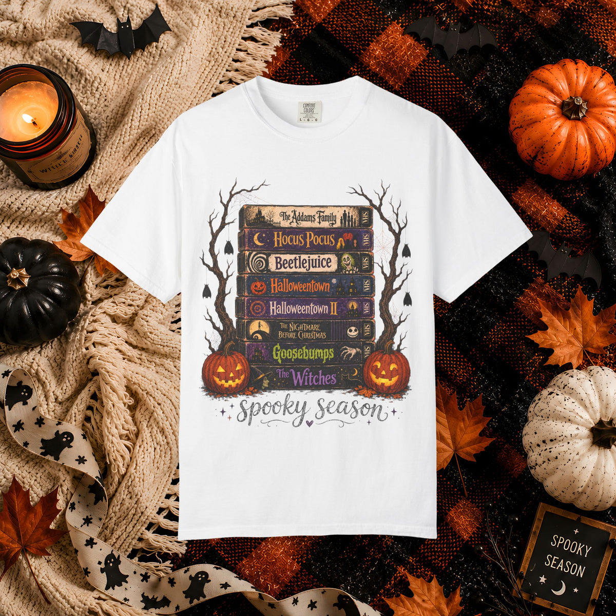 Halloween Spooky Season Bookstack T-Shirt