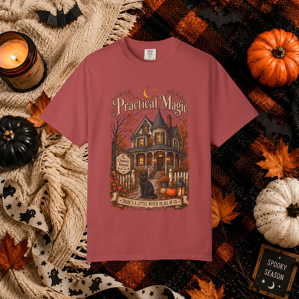 Practical Magic Haunted House Tee – Vintage Halloween Witch T-Shirt