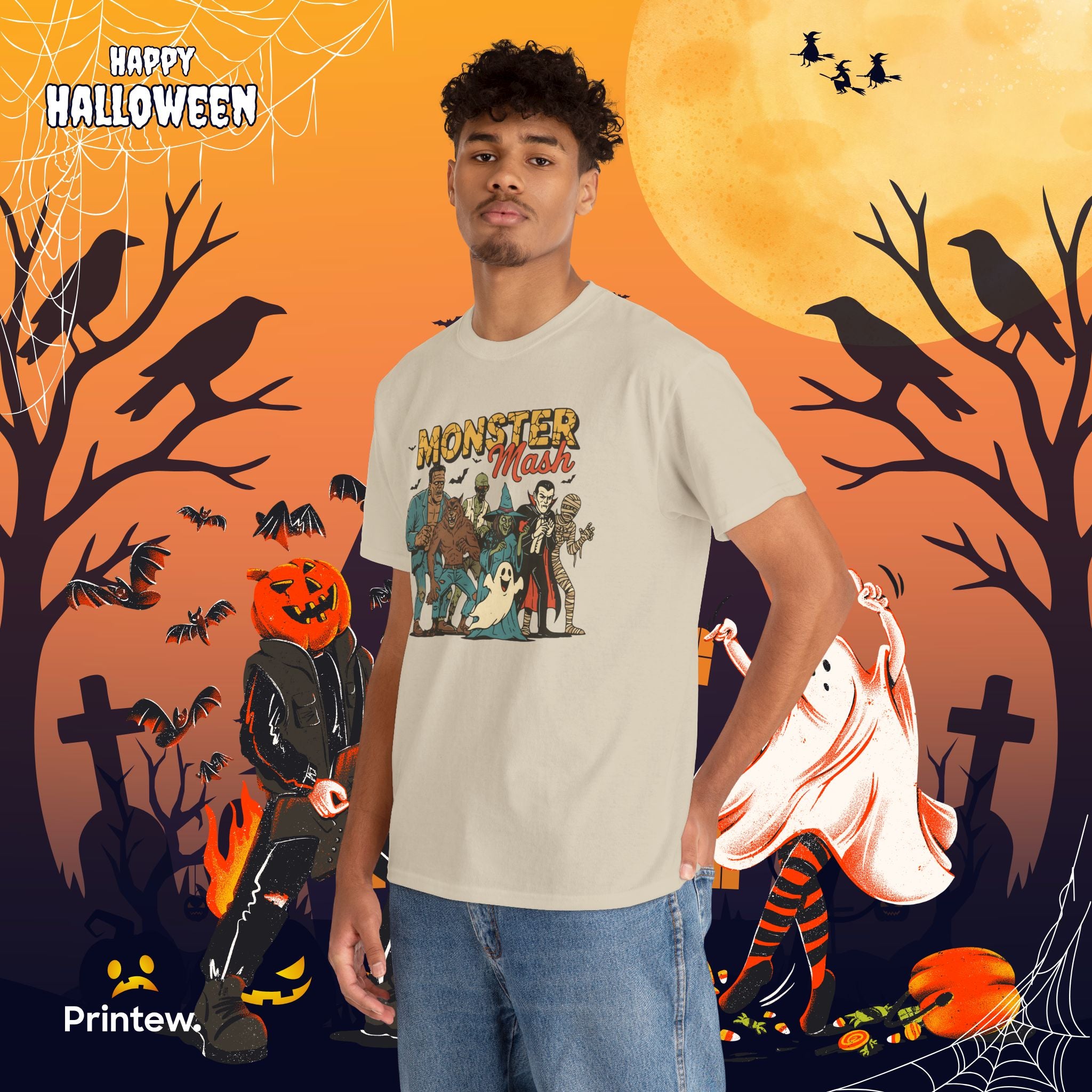 Monster Mash Tee — Vintage Halloween Costume Party Shirt