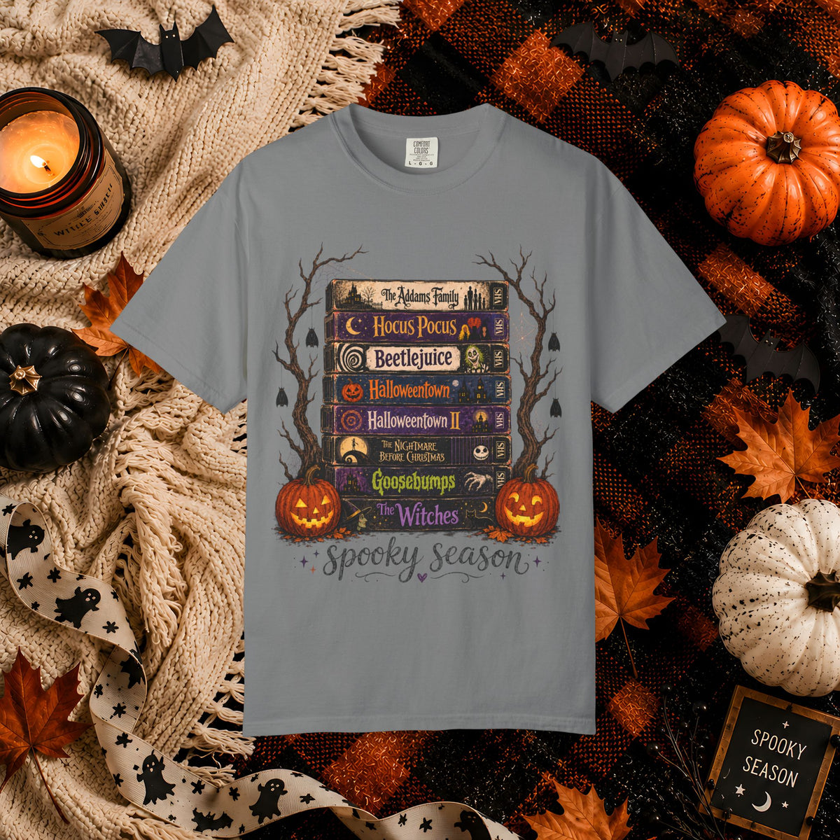 Halloween Spooky Season Bookstack T-Shirt