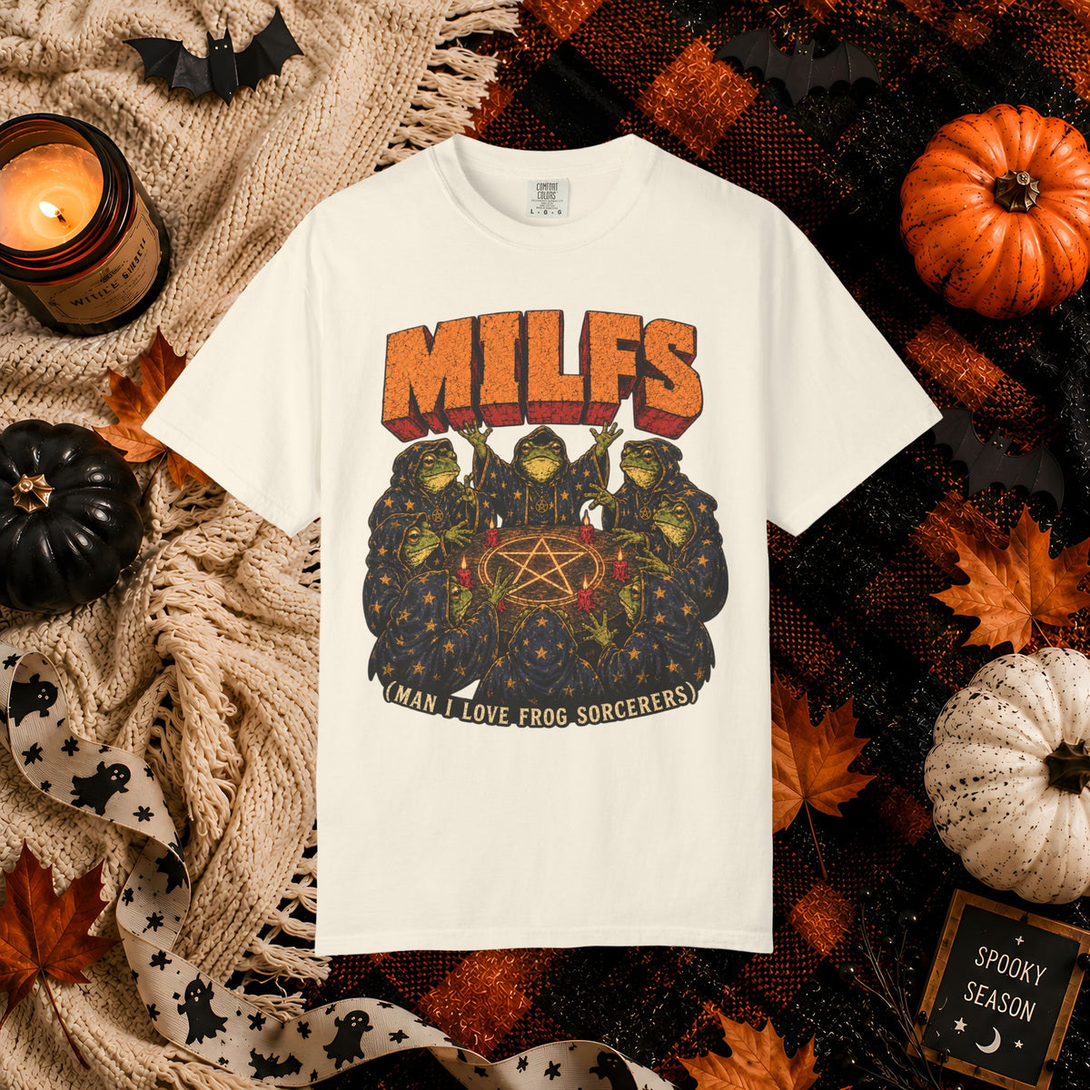 MILFS Frog Sorceresses T-Shirt — Funny Witchy Halloween Graphic Tee