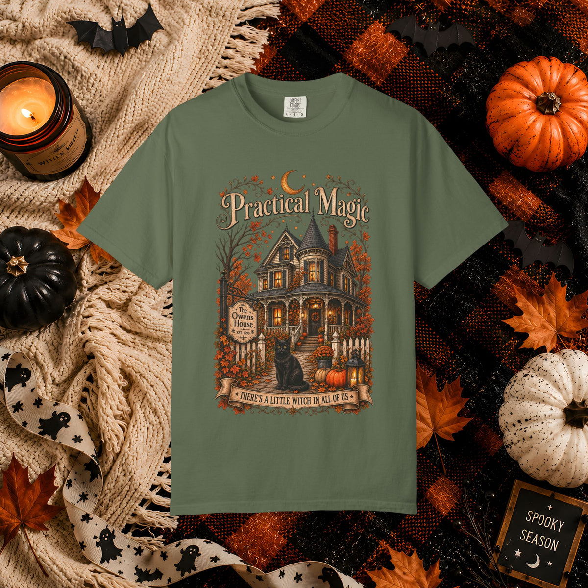 Practical Magic Haunted House Tee – Vintage Halloween Witch T-Shirt