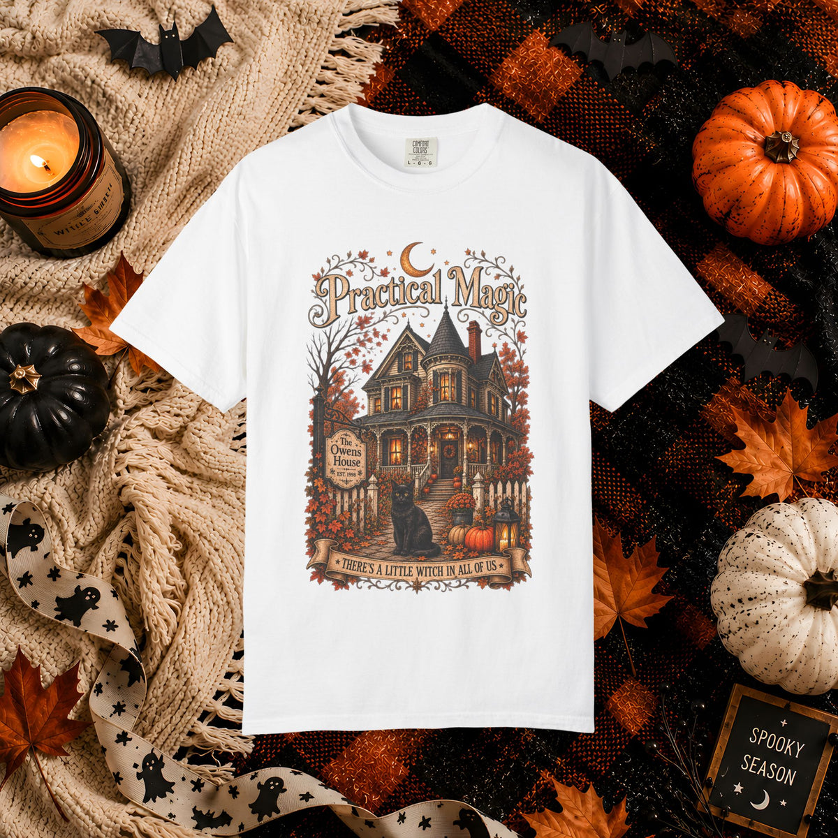Practical Magic Haunted House Tee – Vintage Halloween Witch T-Shirt