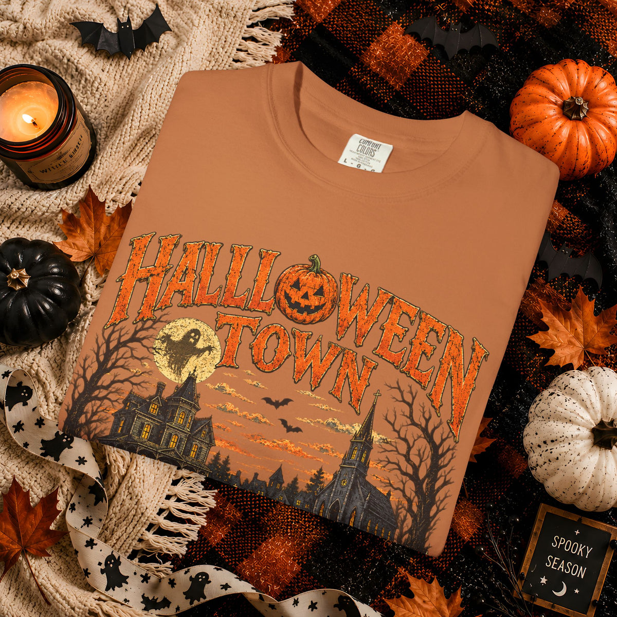 Halloween Town Vintage Pumpkin T-Shirt