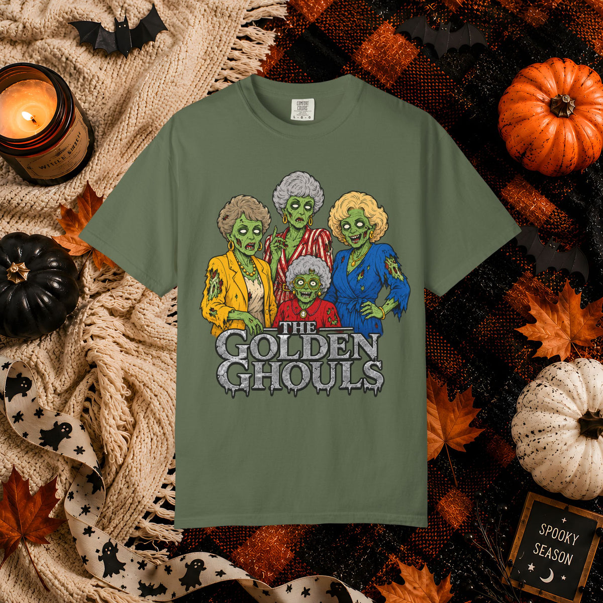 Zombie Golden Girls T-Shirt — The Golden Ghouls Halloween Tee