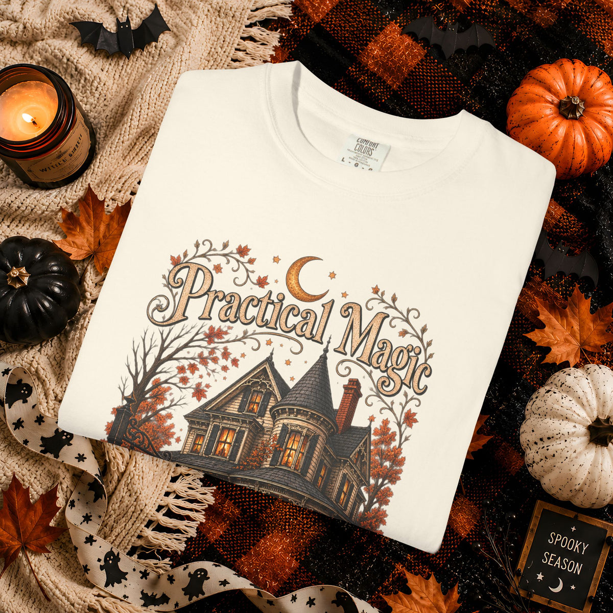 Practical Magic Haunted House Tee – Vintage Halloween Witch T-Shirt