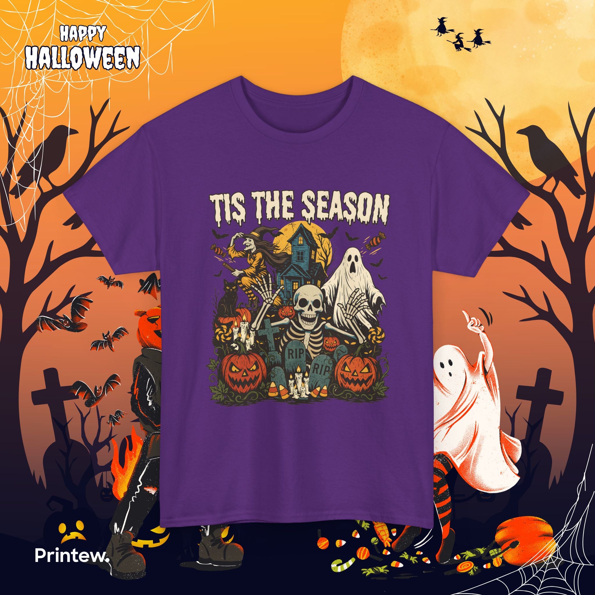 Halloween 'Tis The Season' Graphic Tee