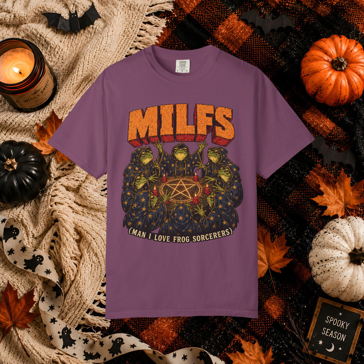 MILFS Frog Sorceresses T-Shirt — Funny Witchy Halloween Graphic Tee
