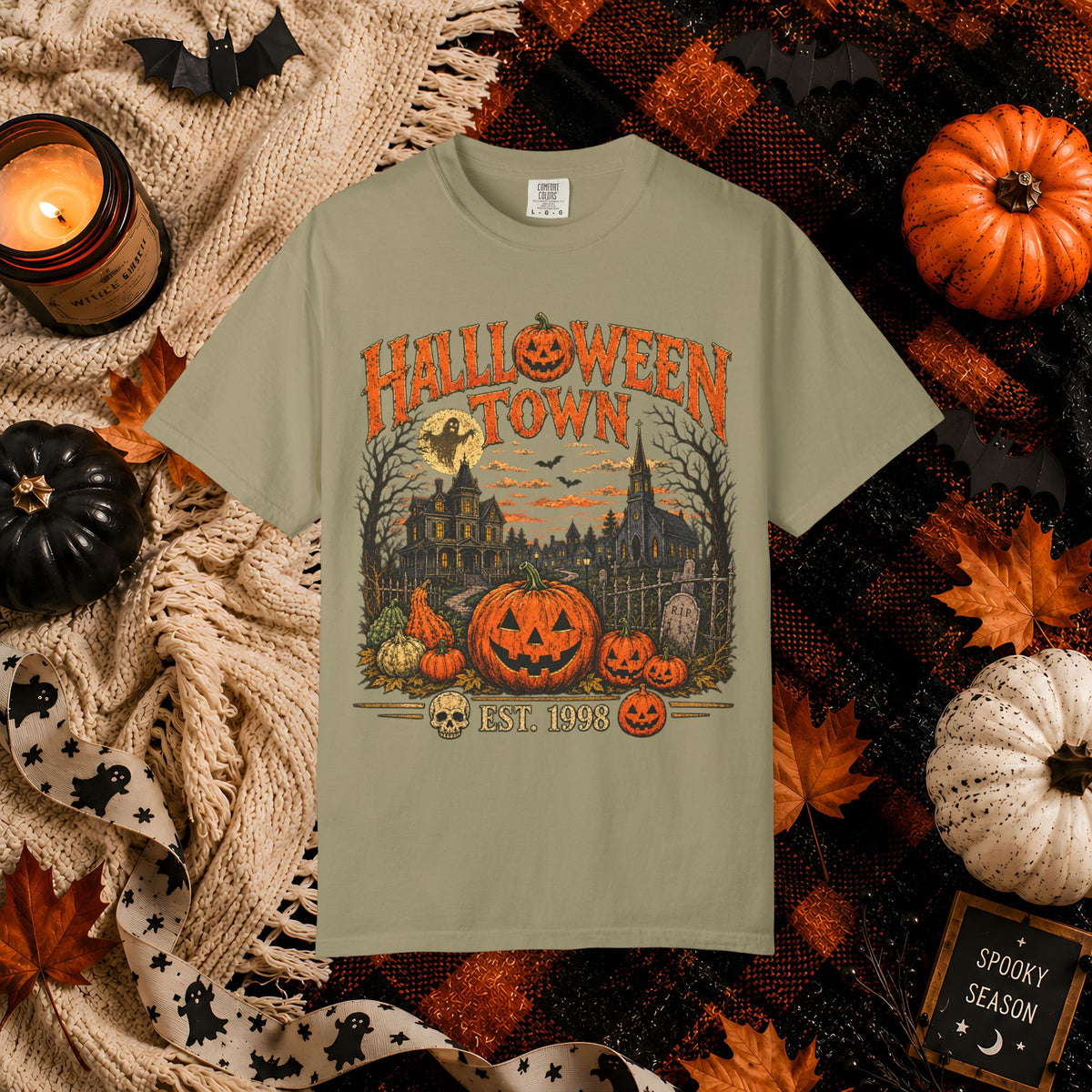 Halloween Town Vintage Pumpkin T-Shirt