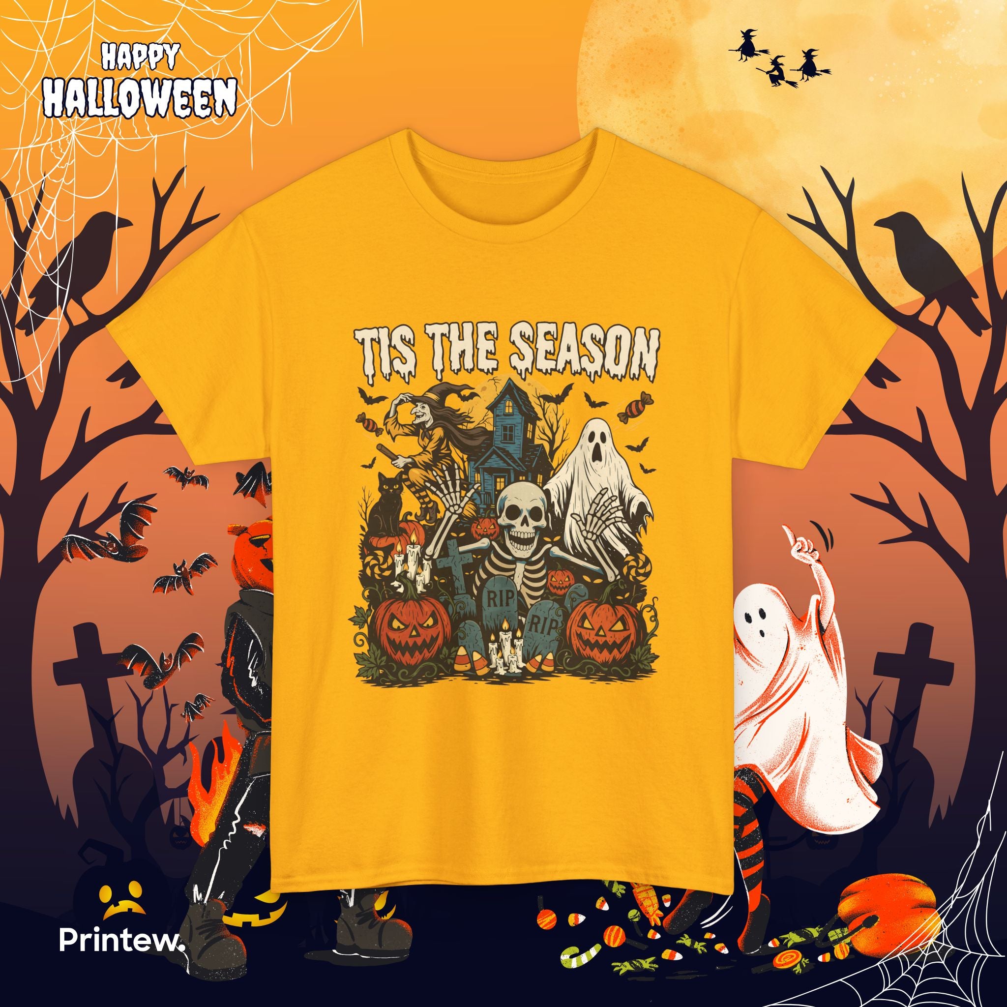 Halloween 'Tis The Season' Graphic Tee
