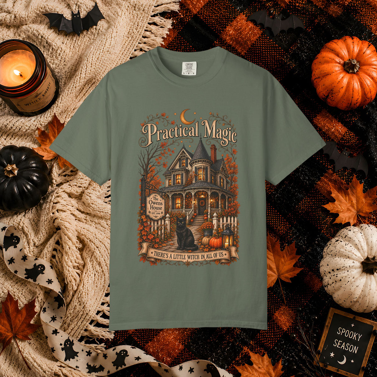 Practical Magic Haunted House Tee – Vintage Halloween Witch T-Shirt