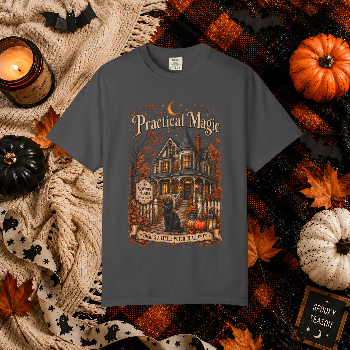 Practical Magic Haunted House Tee – Vintage Halloween Witch T-Shirt