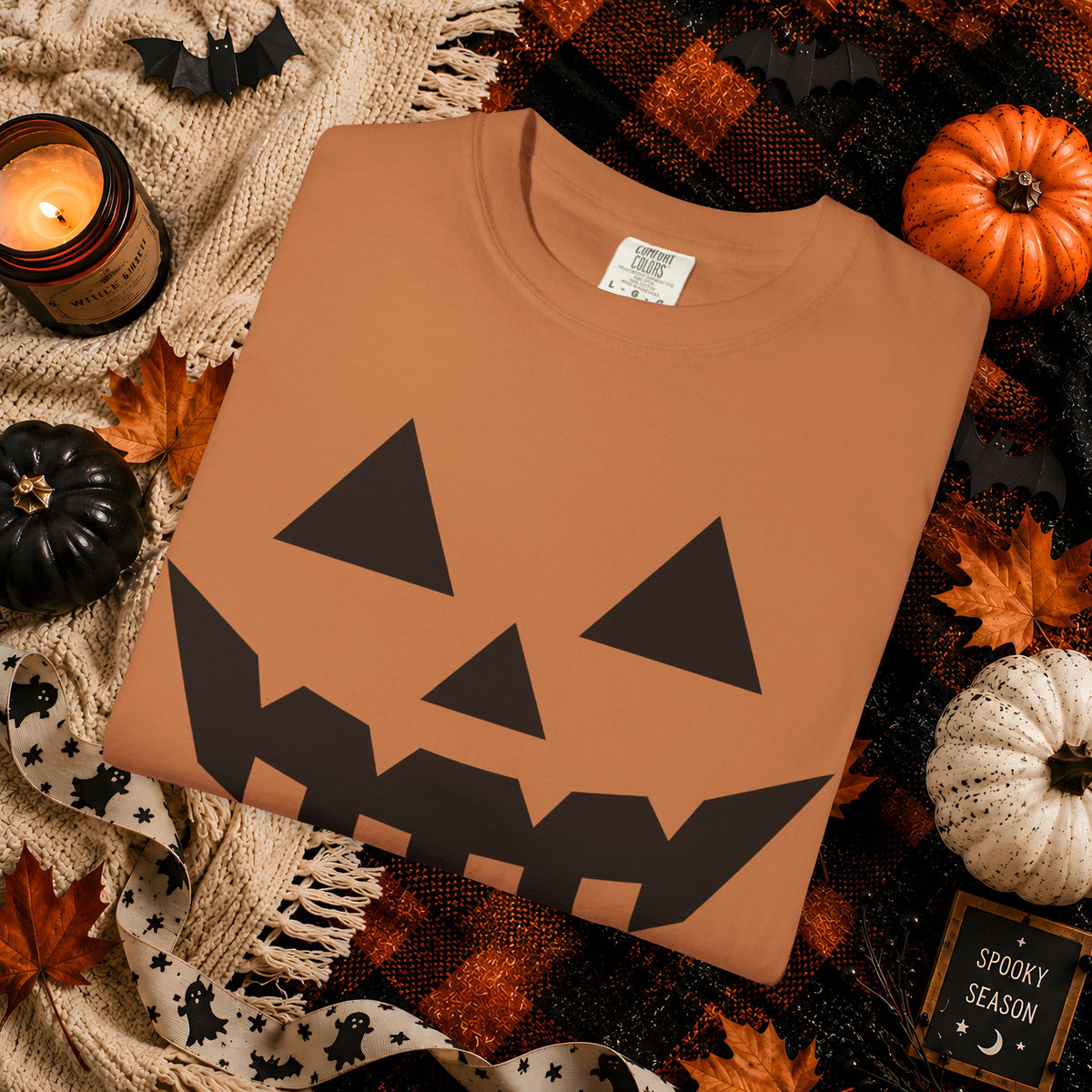 Jack-O'-Lantern Face Halloween T-Shirt