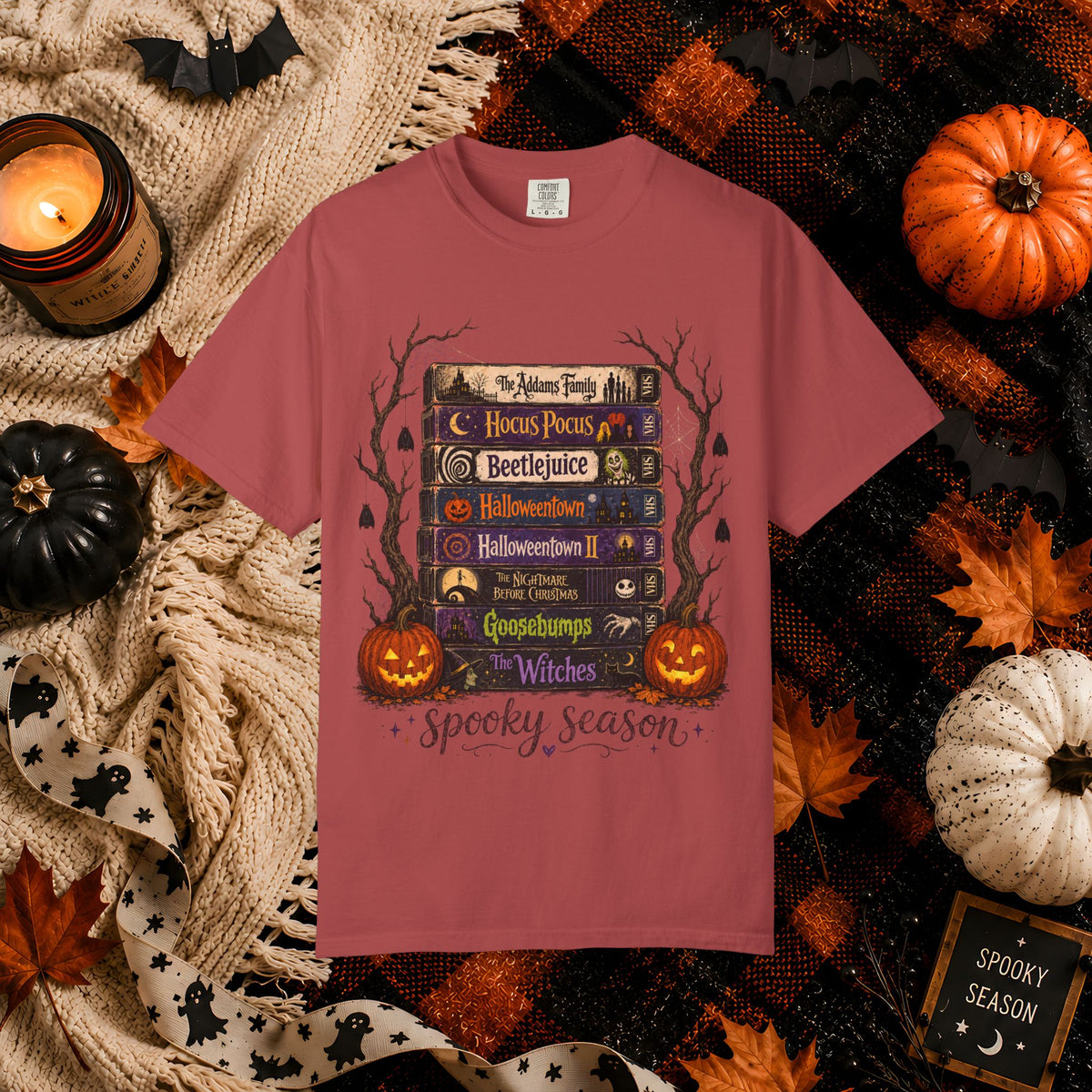 Halloween Spooky Season Bookstack T-Shirt