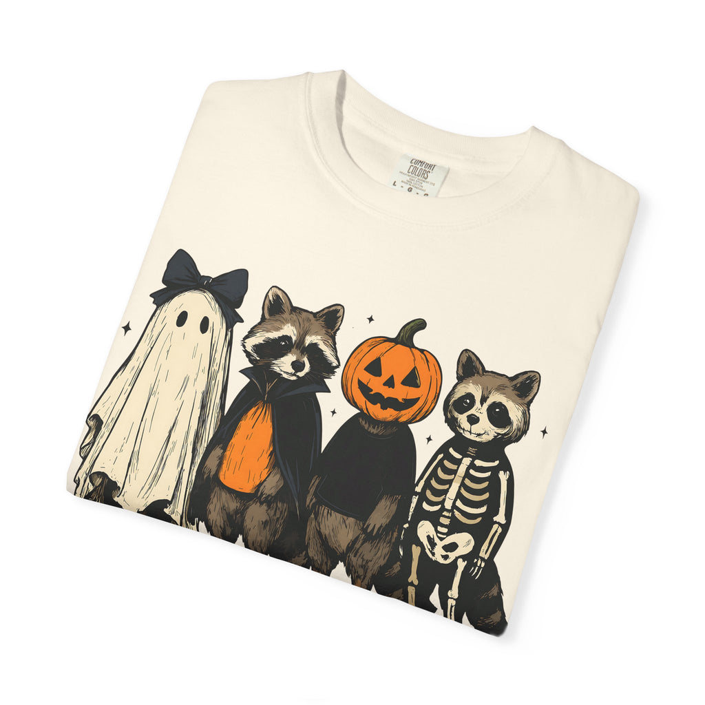 Spooky and Feral Halloween Raccoon T-Shirt