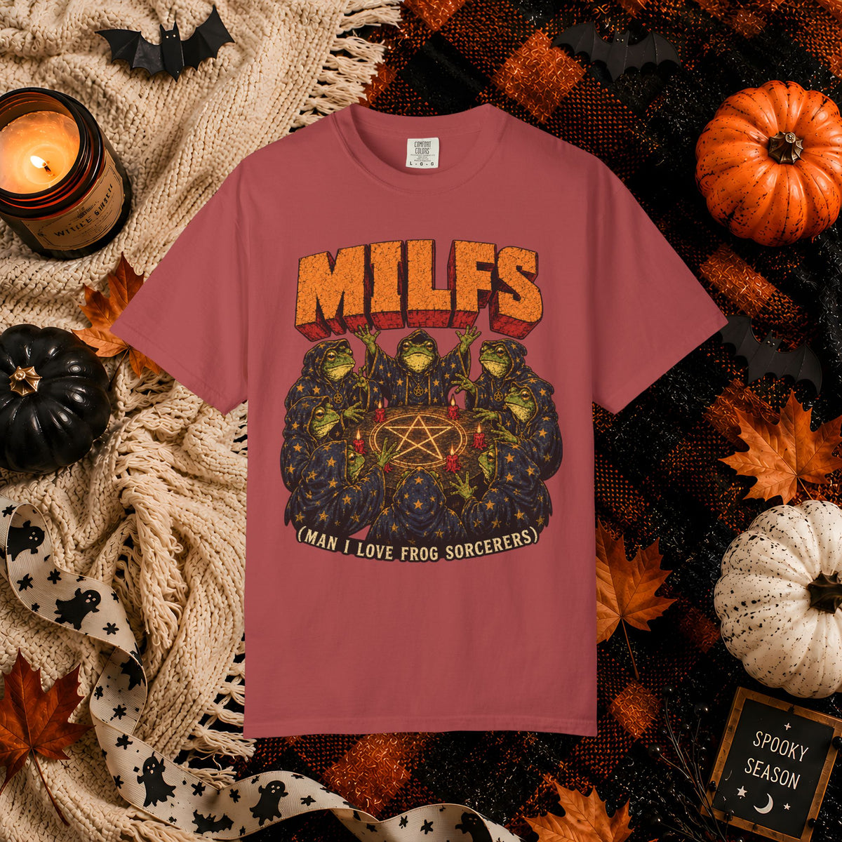 MILFS Frog Sorceresses T-Shirt — Funny Witchy Halloween Graphic Tee