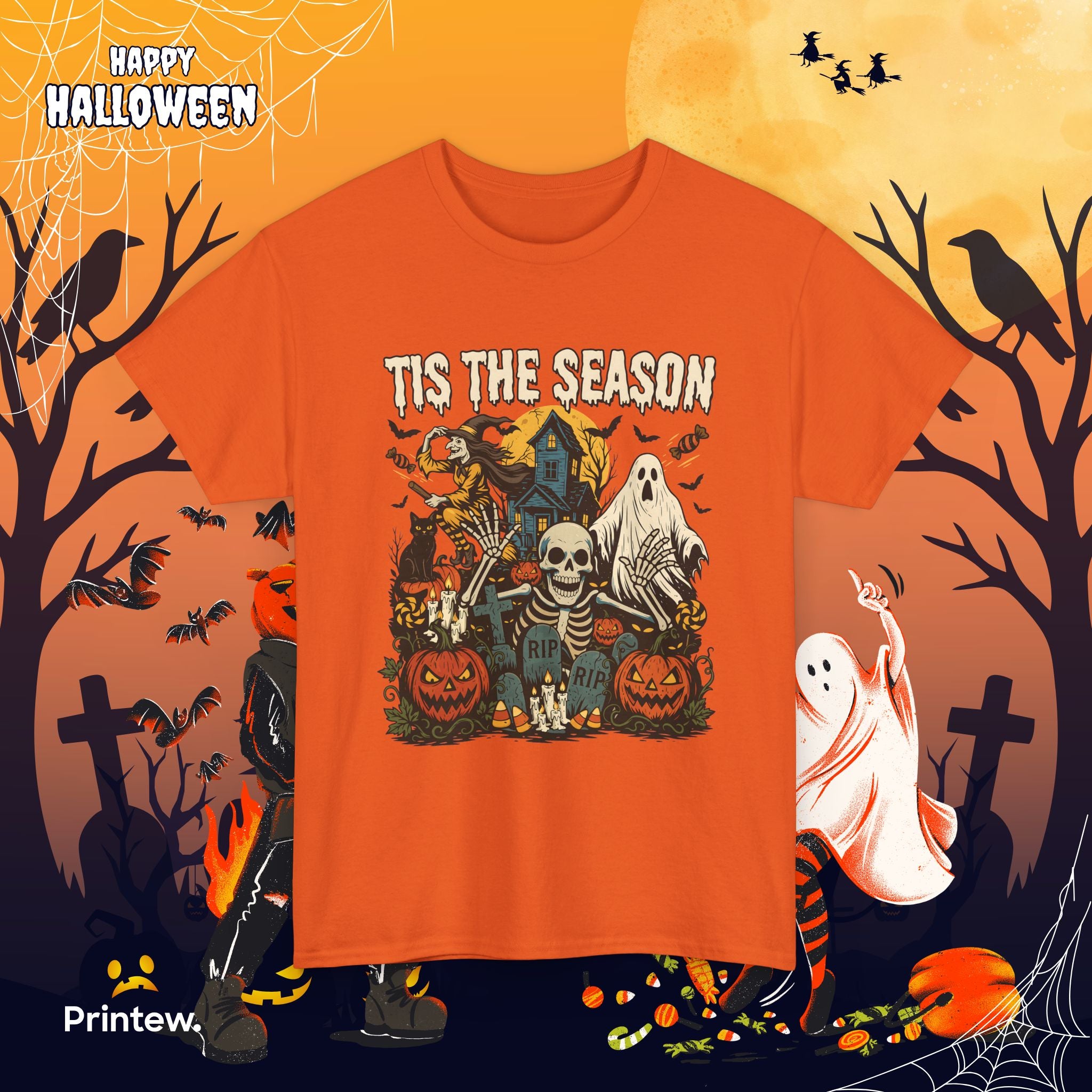 Halloween 'Tis The Season' Graphic Tee