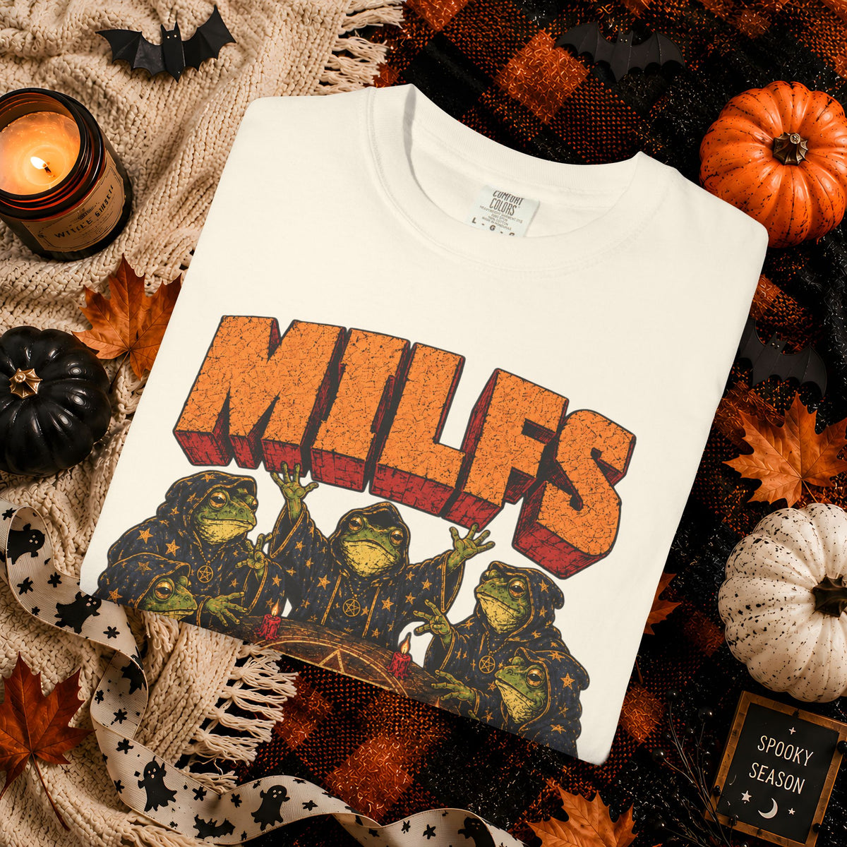 MILFS Frog Sorceresses T-Shirt — Funny Witchy Halloween Graphic Tee
