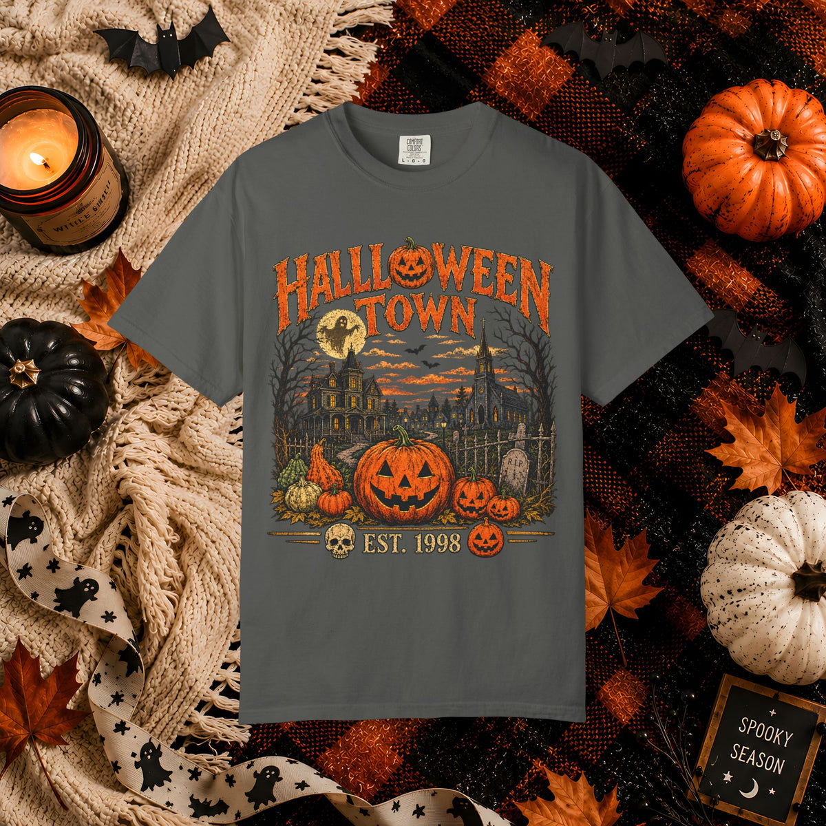 Halloween Town Vintage Pumpkin T-Shirt