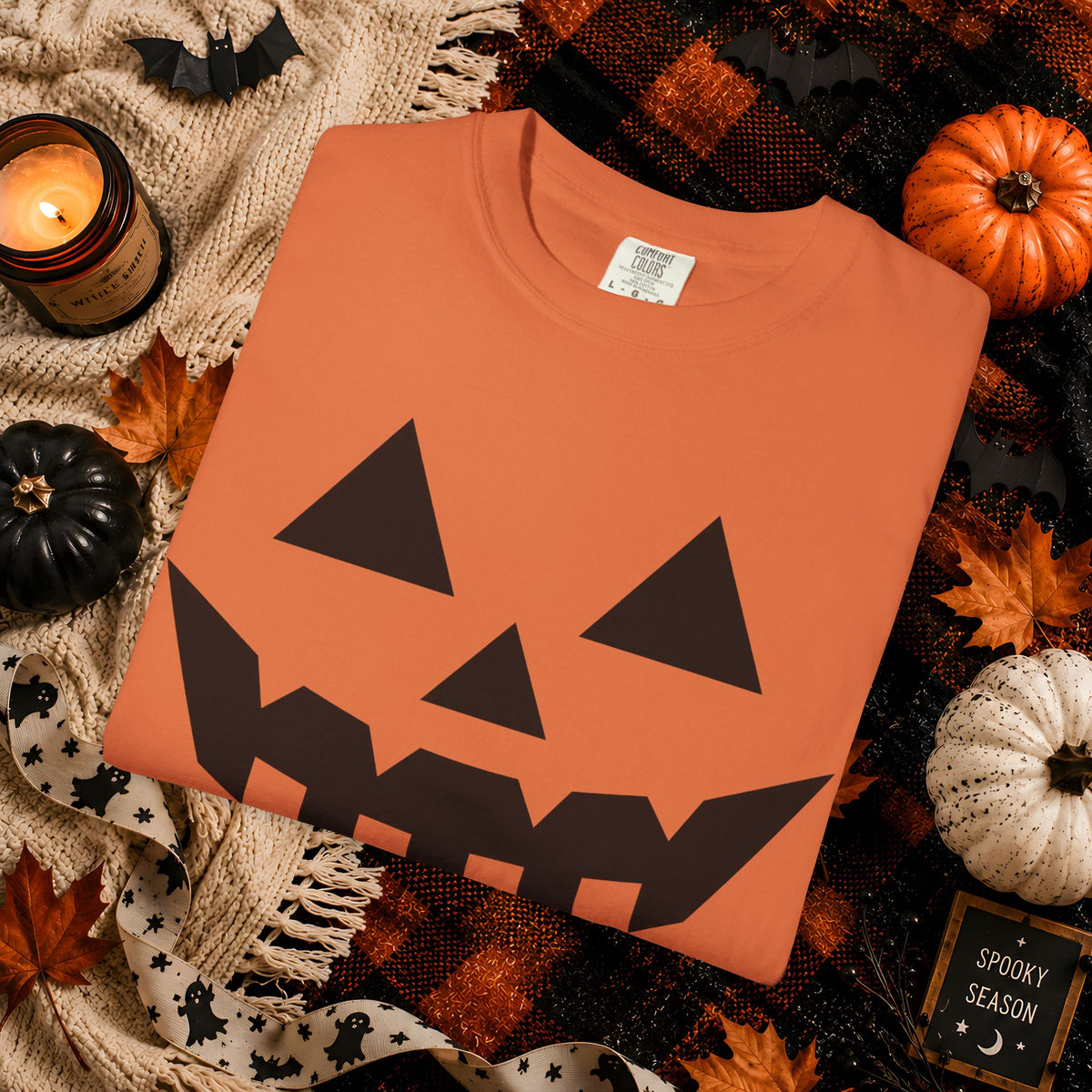 Jack-O'-Lantern Face Halloween T-Shirt