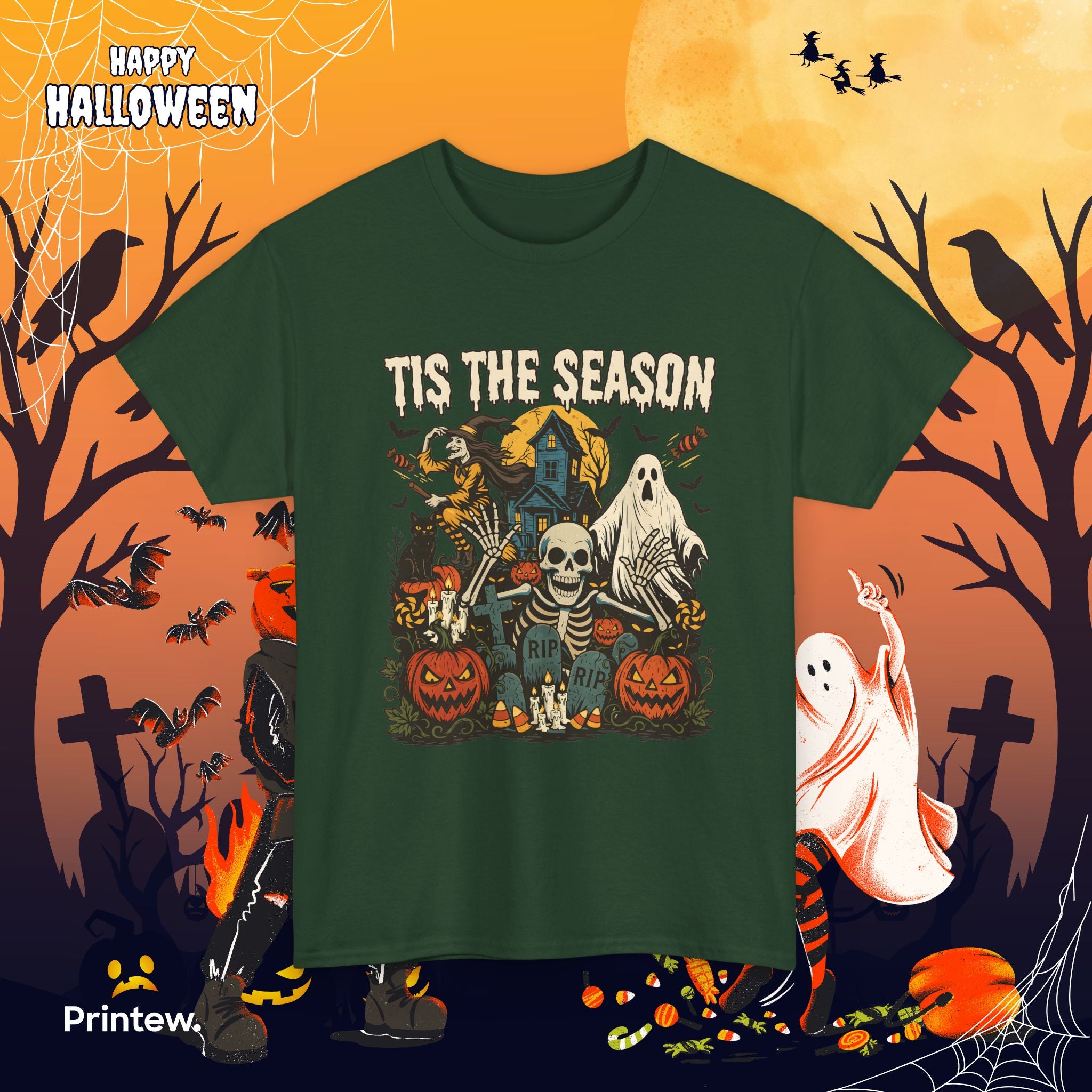 Halloween 'Tis The Season' Graphic Tee