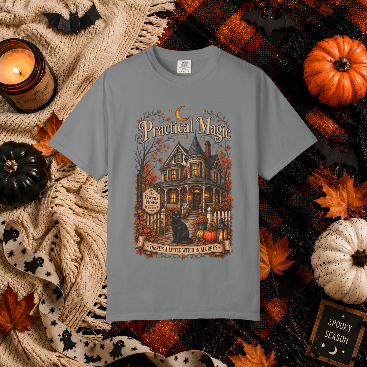Practical Magic Haunted House Tee – Vintage Halloween Witch T-Shirt