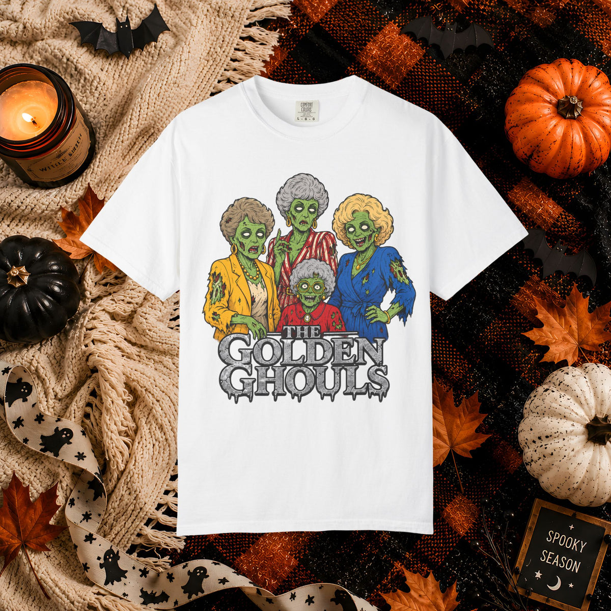 Zombie Golden Girls T-Shirt — The Golden Ghouls Halloween Tee