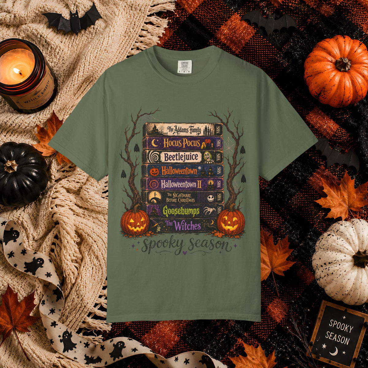 Halloween Spooky Season Bookstack T-Shirt
