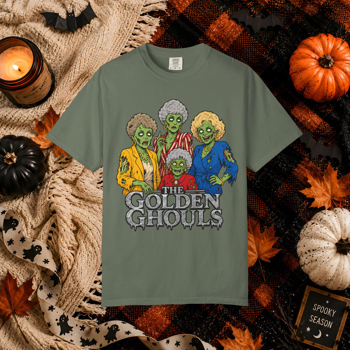Zombie Golden Girls T-Shirt — The Golden Ghouls Halloween Tee