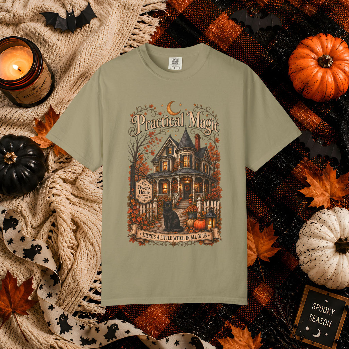 Practical Magic Haunted House Tee – Vintage Halloween Witch T-Shirt