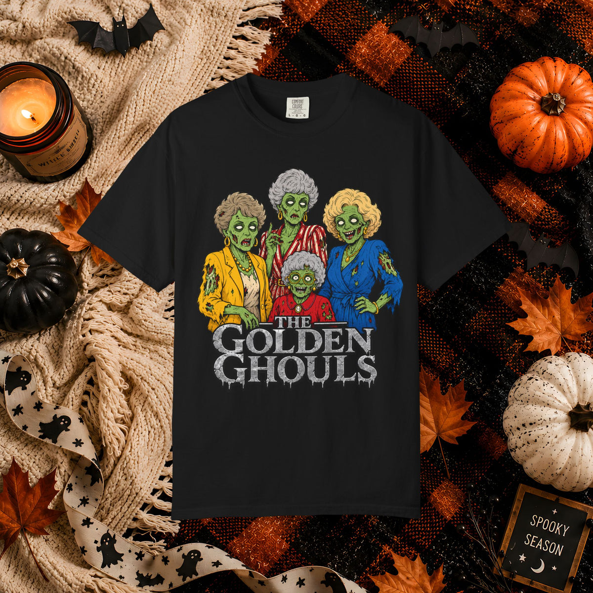 Zombie Golden Girls T-Shirt — The Golden Ghouls Halloween Tee