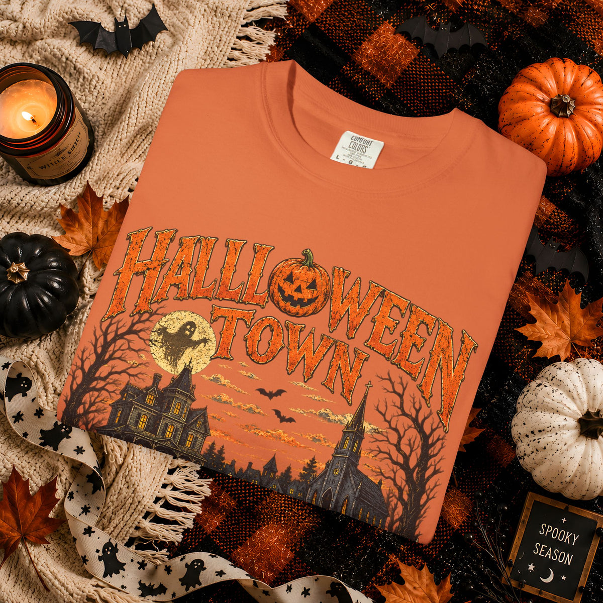 Halloween Town Vintage Pumpkin T-Shirt