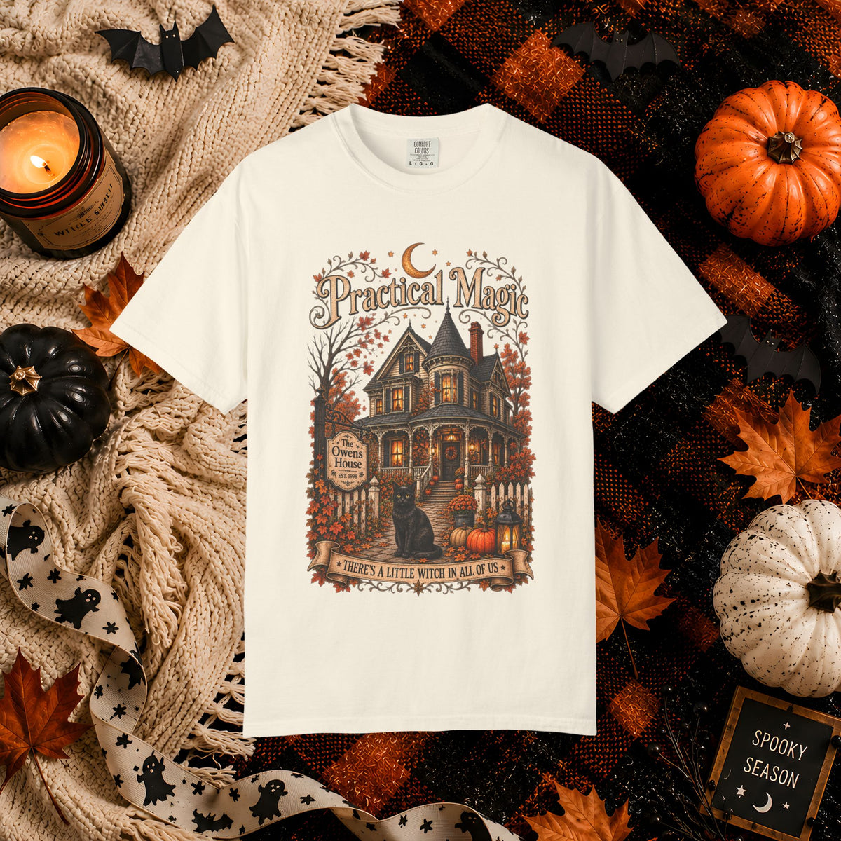 Practical Magic Haunted House Tee – Vintage Halloween Witch T-Shirt