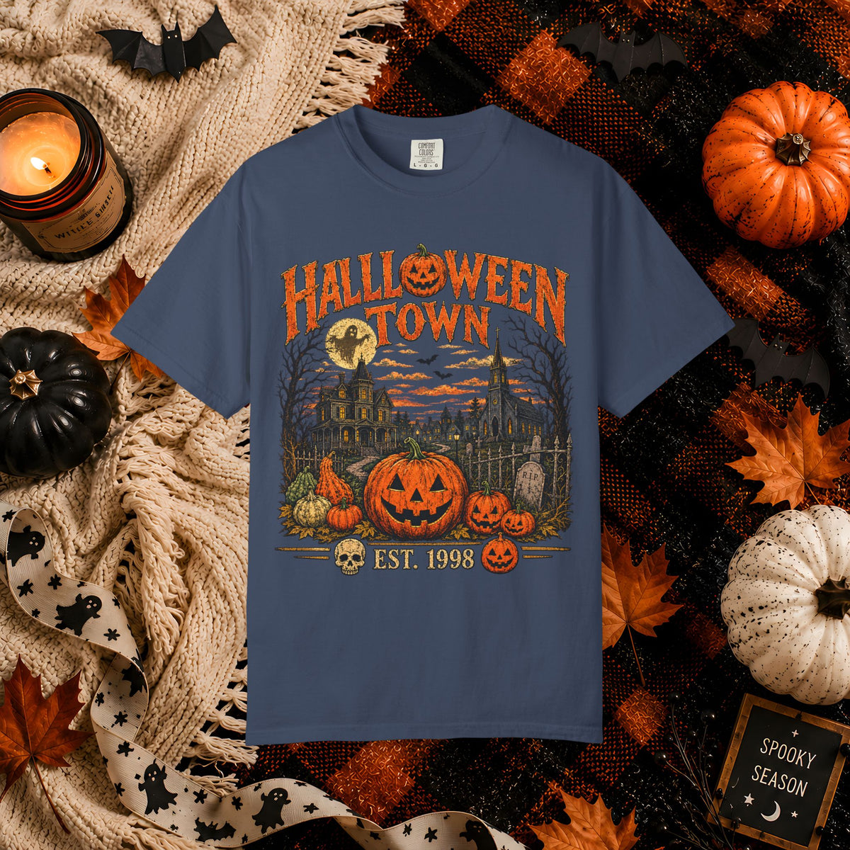 Halloween Town Vintage Pumpkin T-Shirt