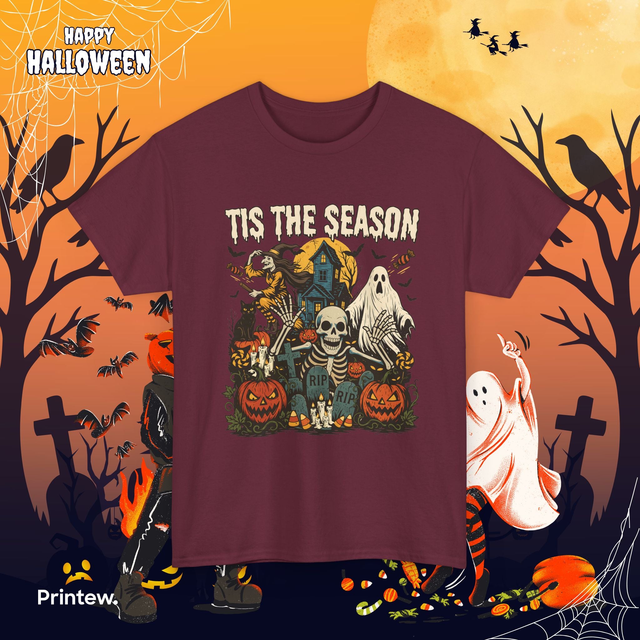 Halloween 'Tis The Season' Graphic Tee